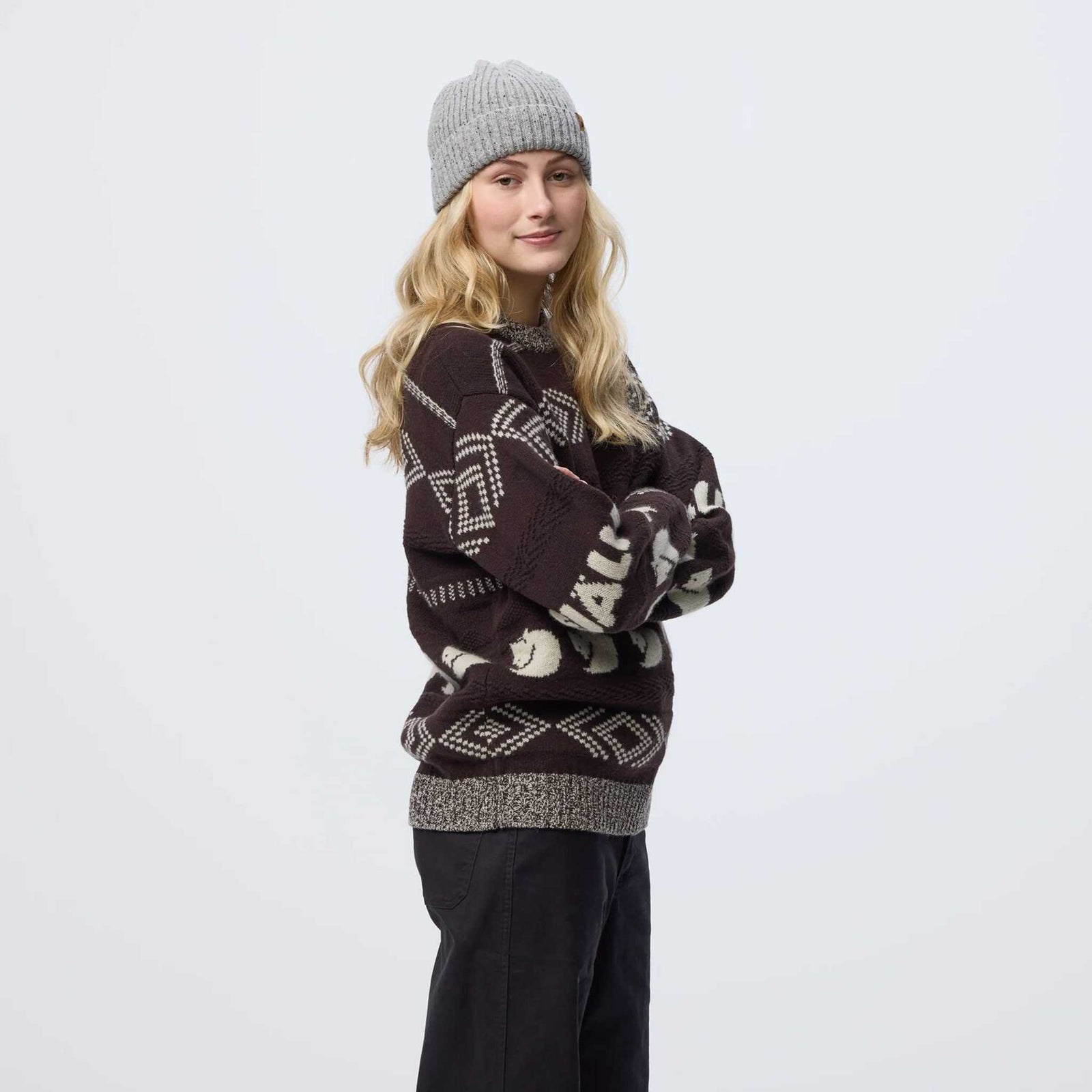 Pull en maille jacquard Fjällräven | Femmes