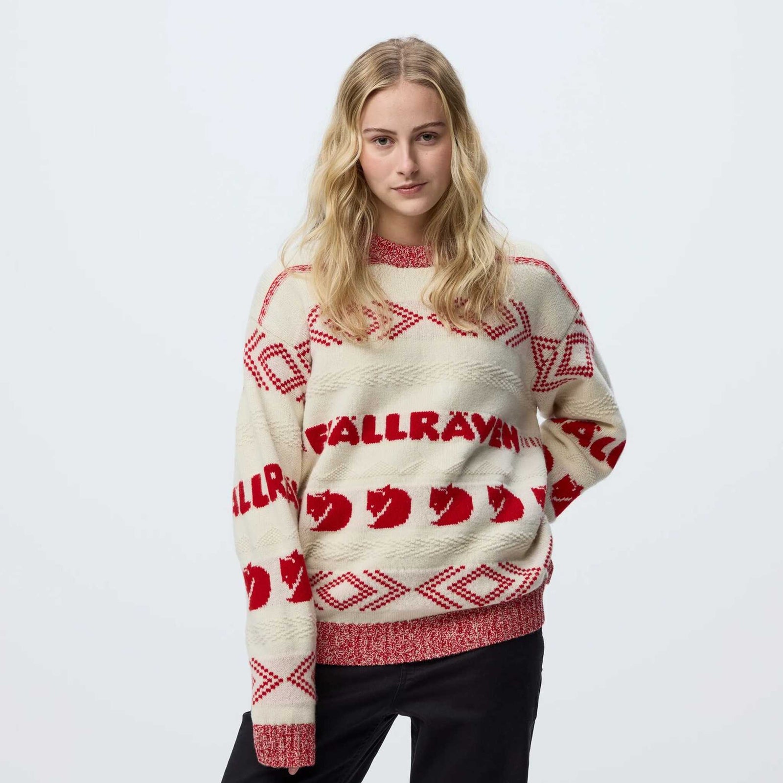 Pull en maille jacquard Fjällräven | Femmes
