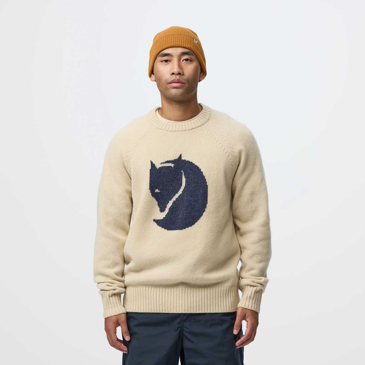 Pull en maille avec logo Fjällräven | Homme