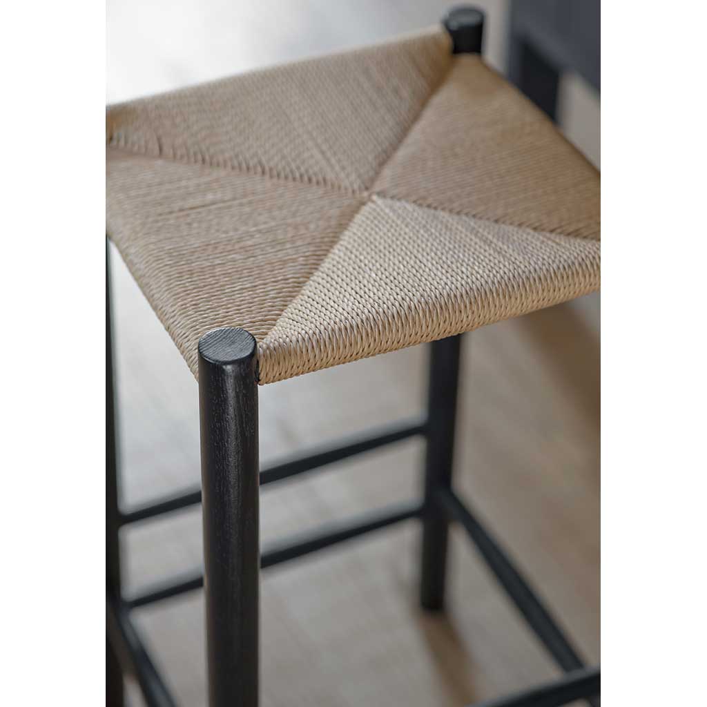 Longworth Bar Stool Garden Trading FUOA70 Stools One Size / Black