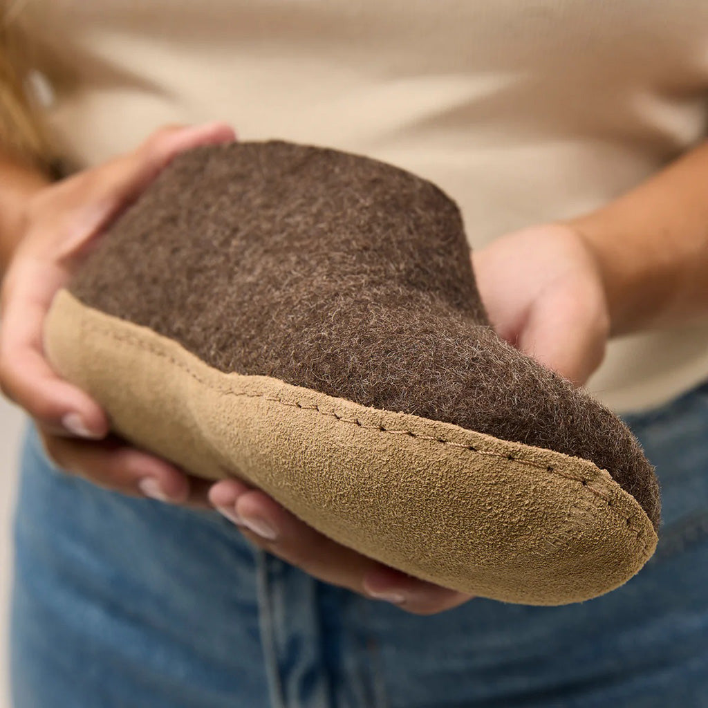 Shoe with Leather Sole Glerups Slippers