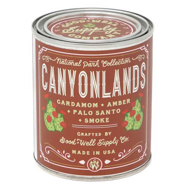 8 oz Candle | Canyonlands NP Good & Well Supply Co NAT-CAN-8OZ-CAN Candles 8 oz (237 ml) / Canyonlands NP