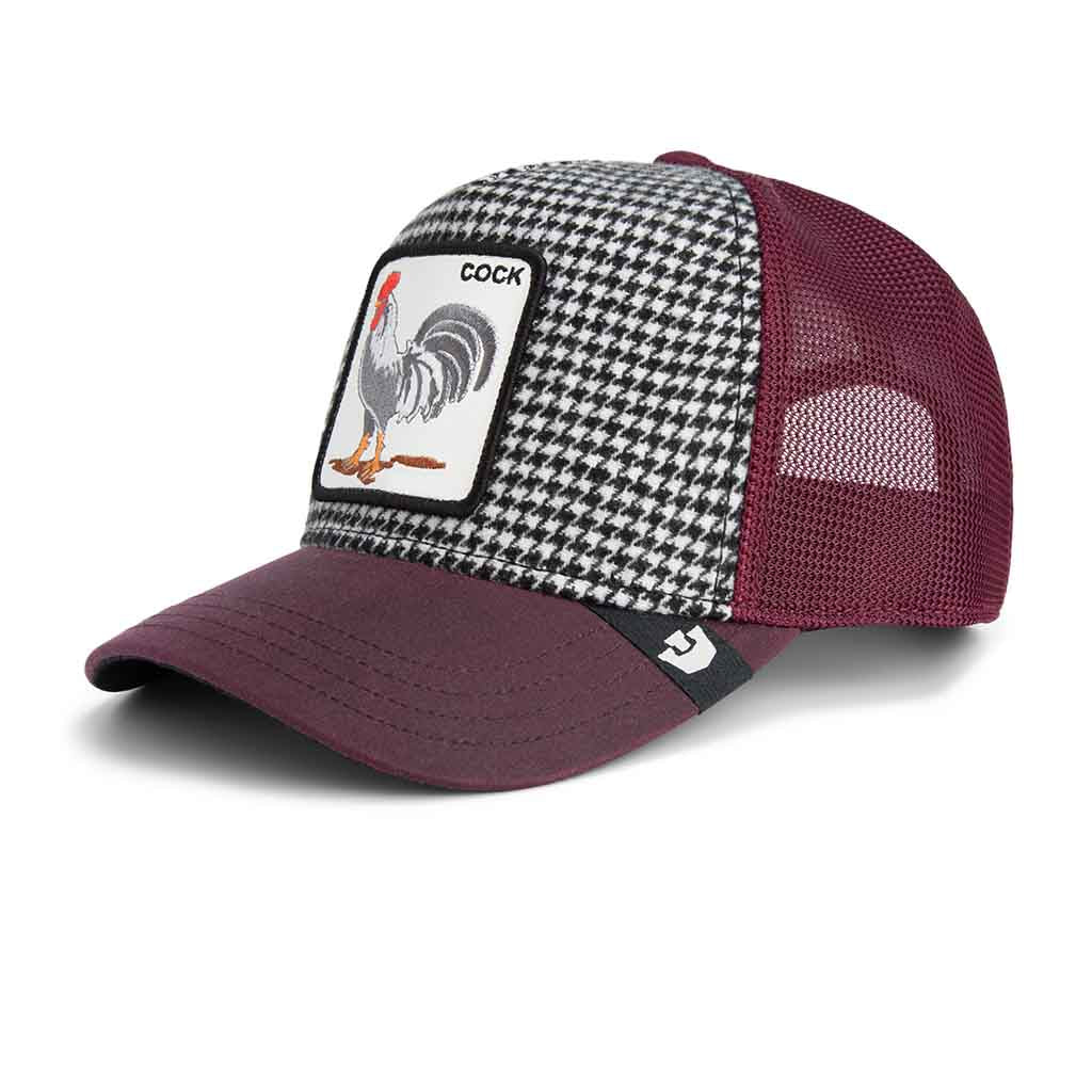 Dapper Rooster Trucker Hat Goorin Bros. 101-2260-HNDTH Caps &amp; Hats One Size / Houndstooth