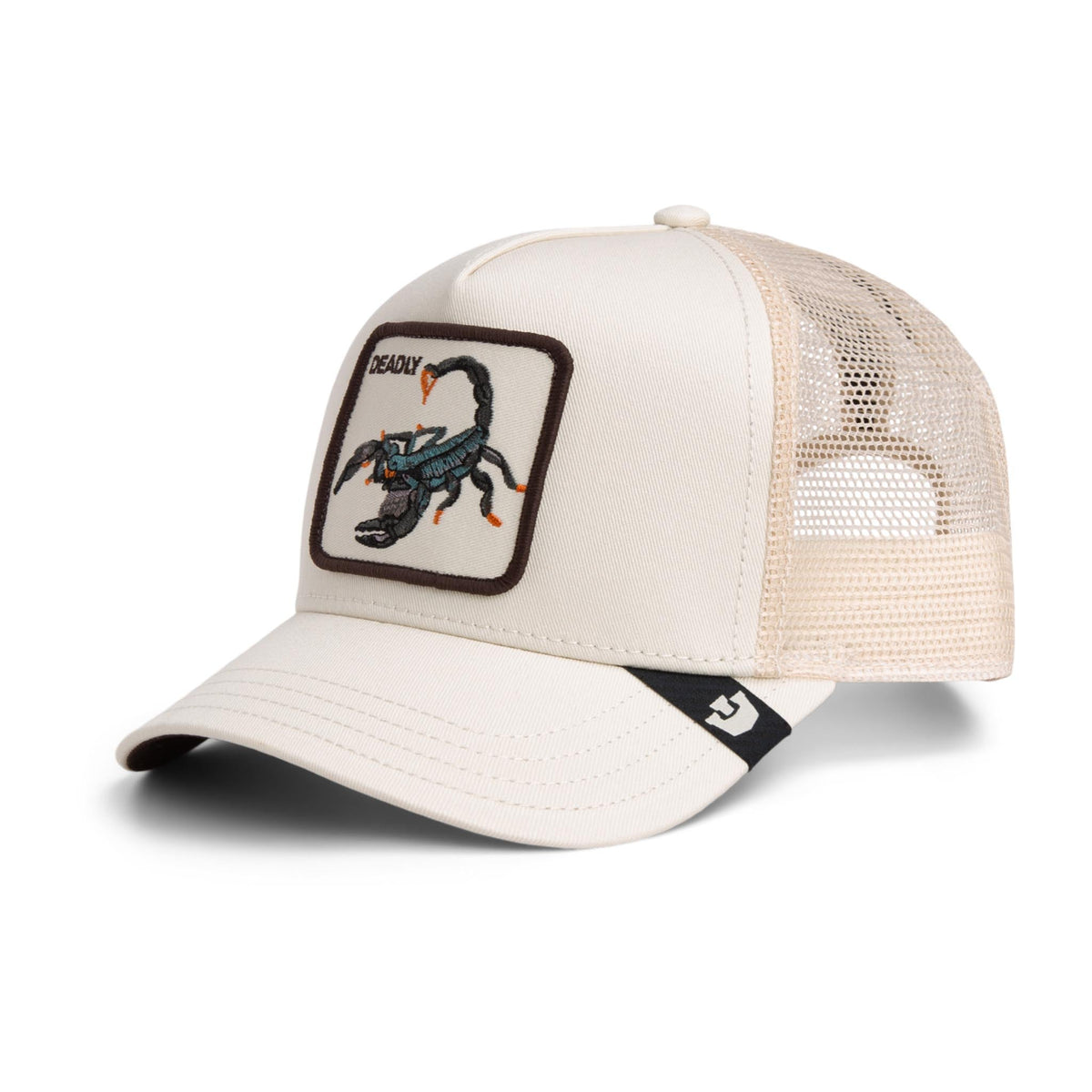 Deadly Scorpion Trucker Hat Goorin Bros. 101-3001-CHA01-O/S Caps &amp; Hats One Size / Chalk