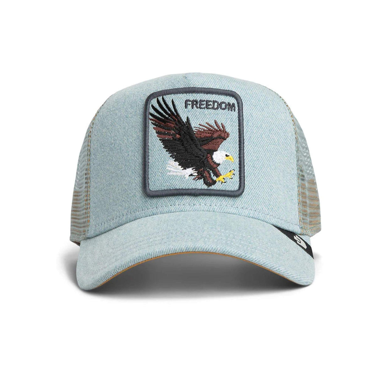 Denim Eagle Trucker Hat Goorin Bros. 101-2956-DEN02-O/S Caps & Hats One Size / Light Denim