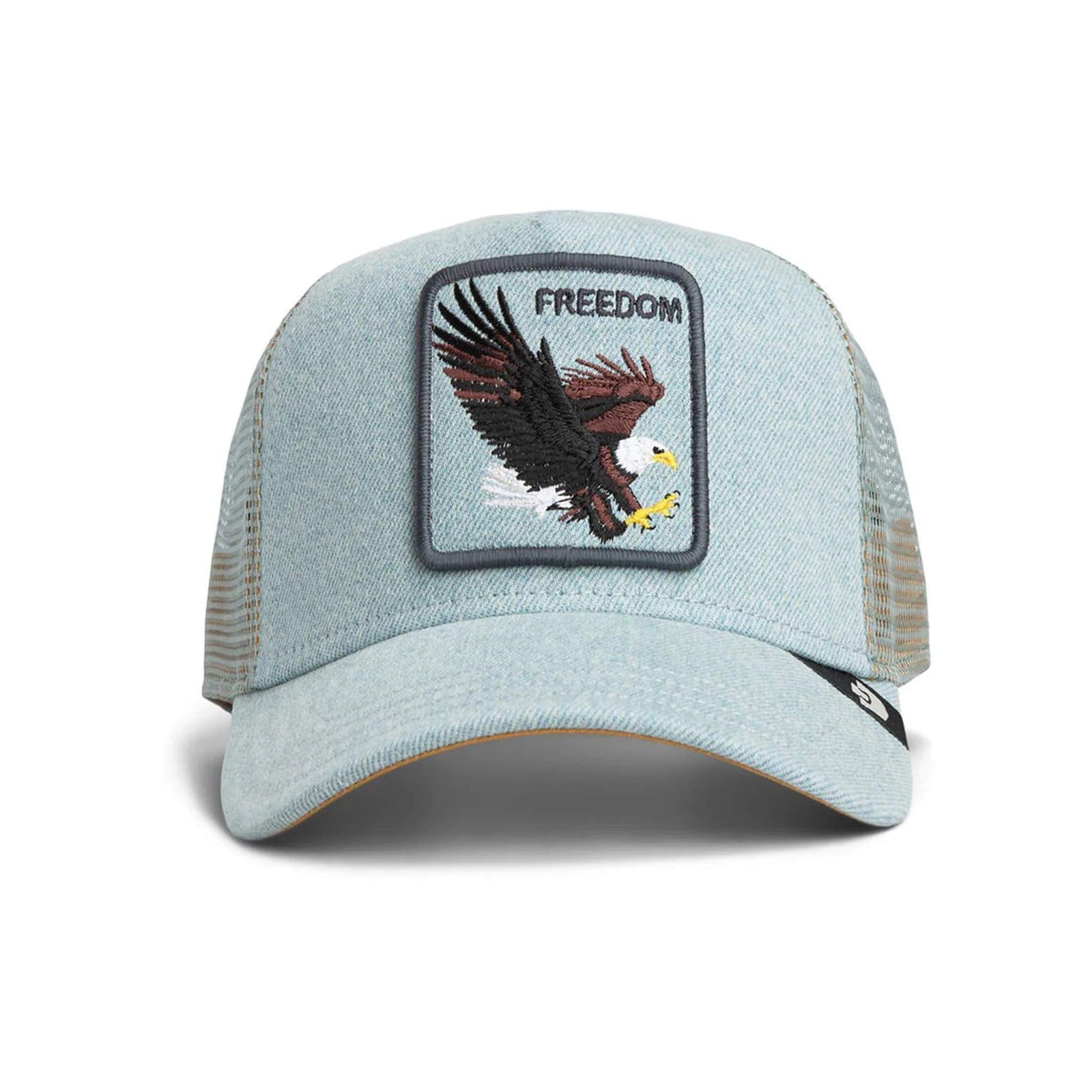 Denim Eagle Trucker Hat Goorin Bros. 101-2956-DEN02-O/S Caps & Hats One Size / Light Denim
