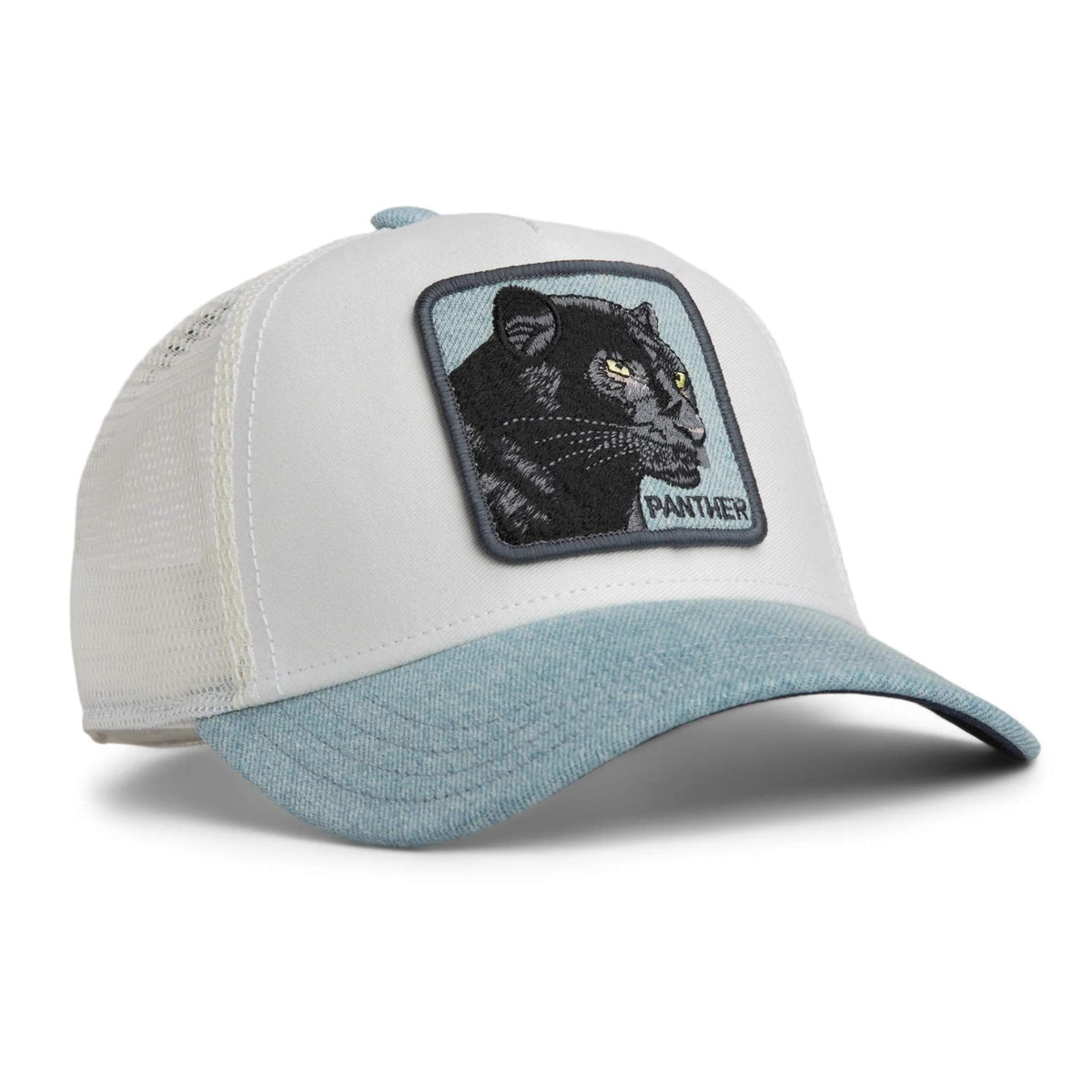 Denim Panther Trucker Hat Goorin Bros. 101-2958-DEN02-O/S Caps & Hats One Size / Light Denim