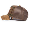 Moon Lion Plaid Trucker Hat Goorin Bros. 101-1487-KHA Caps & Hats One Size / Khaki