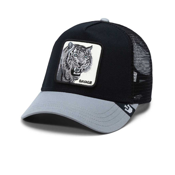 Savage Tiger Trucker Hat Goorin Bros. 101-1778-BLK Caps & Hats One Size / Black