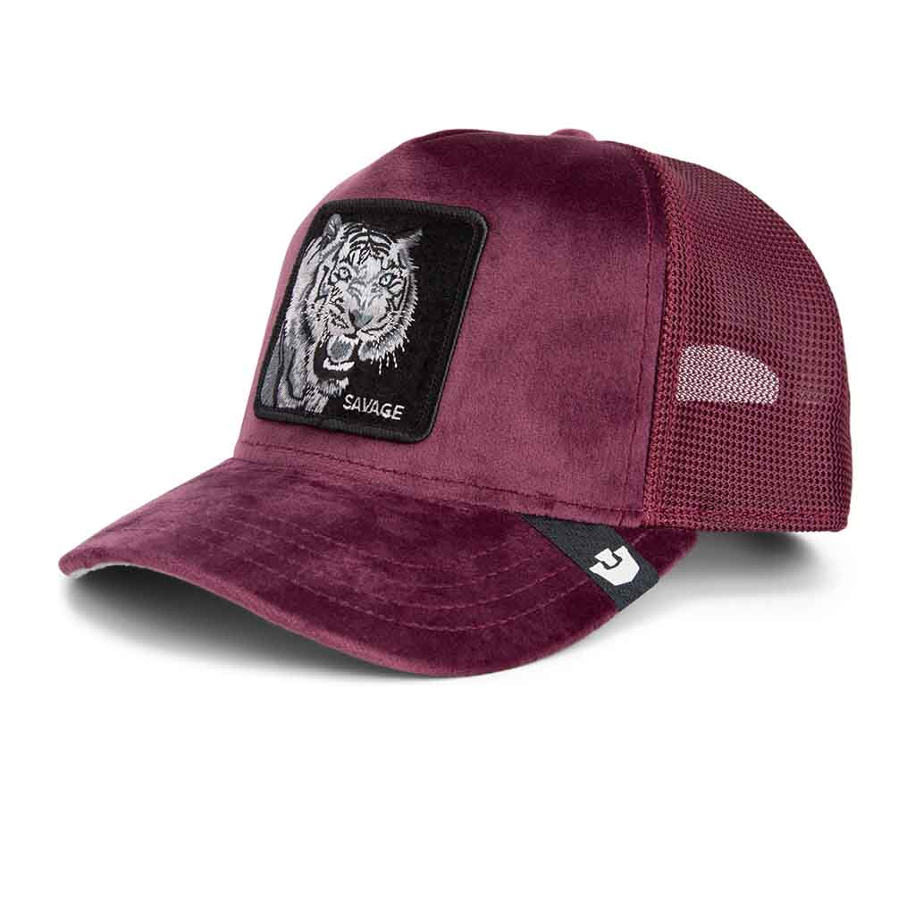 Velour Tiger Trucker Hat Goorin Bros. 101-2352-DES01 Caps &amp; Hats One Size / Desire