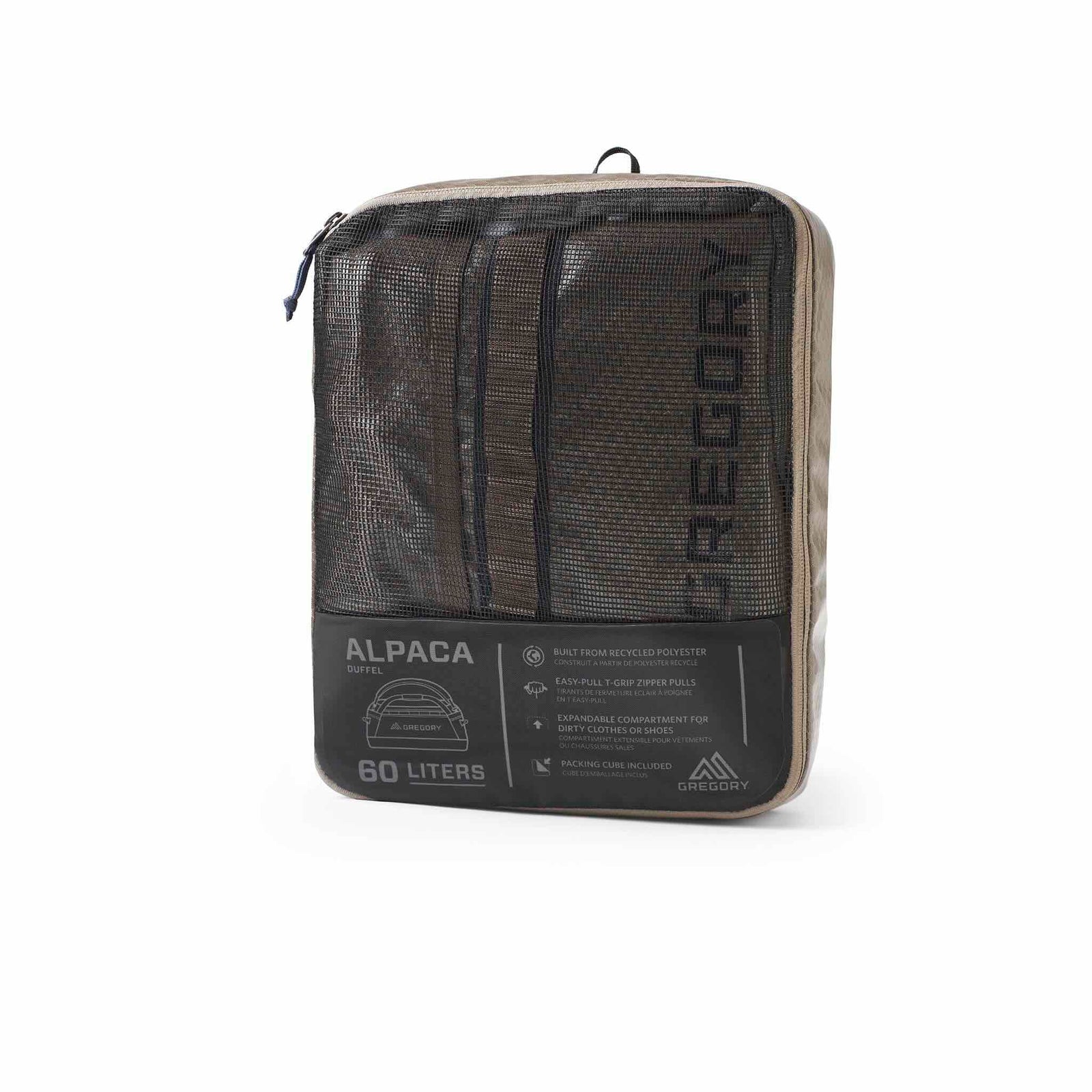 Alpaca 60 Gregory 147898-0413 Duffle Bags 60L / Obsidian Black