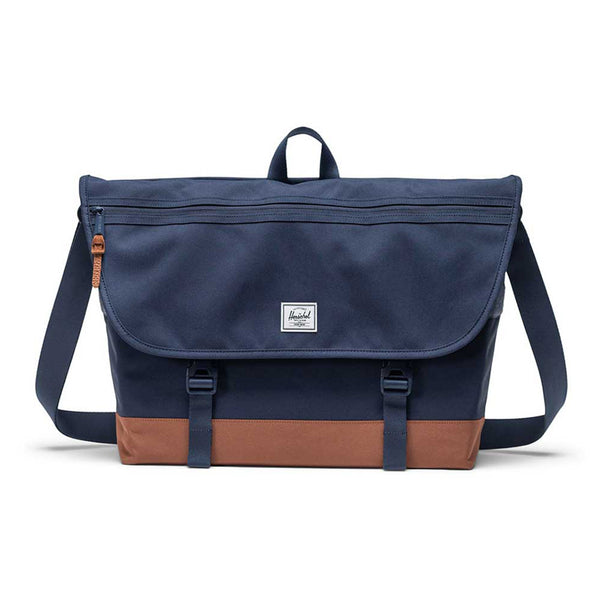 Cove Messenger Herschel Supply Co. 11529-02564-OS Messenger Bags 22.5L / Navy/Saddle brown