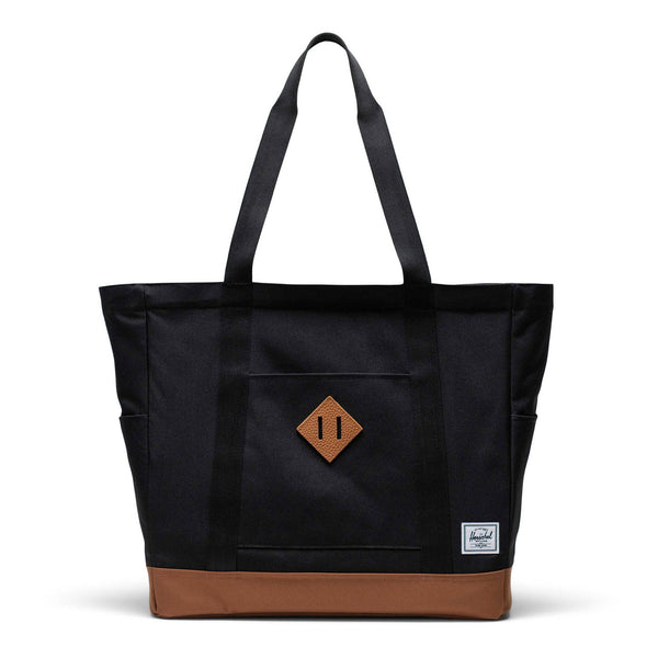 Herschel Heritage Tote Herschel Supply Co. 11467-04735-OS Tote Bags 24.5L / Black/Saddle Brown