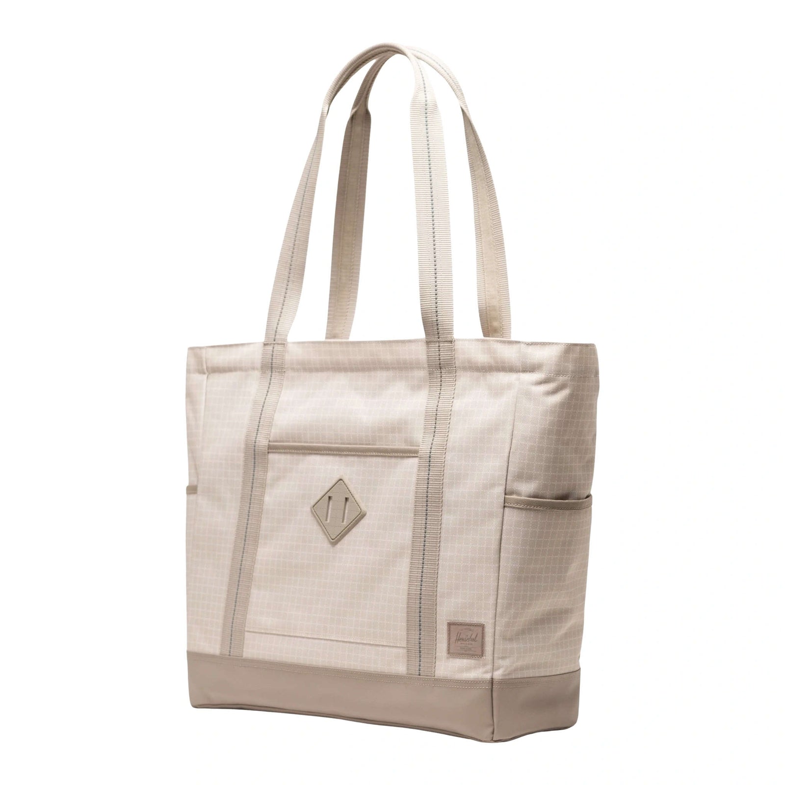 Herschel Heritage Tote Herschel Supply Co. 11467-07775-OS Tote Bags 24.5L / Grid Pelican/Roasted Cashew