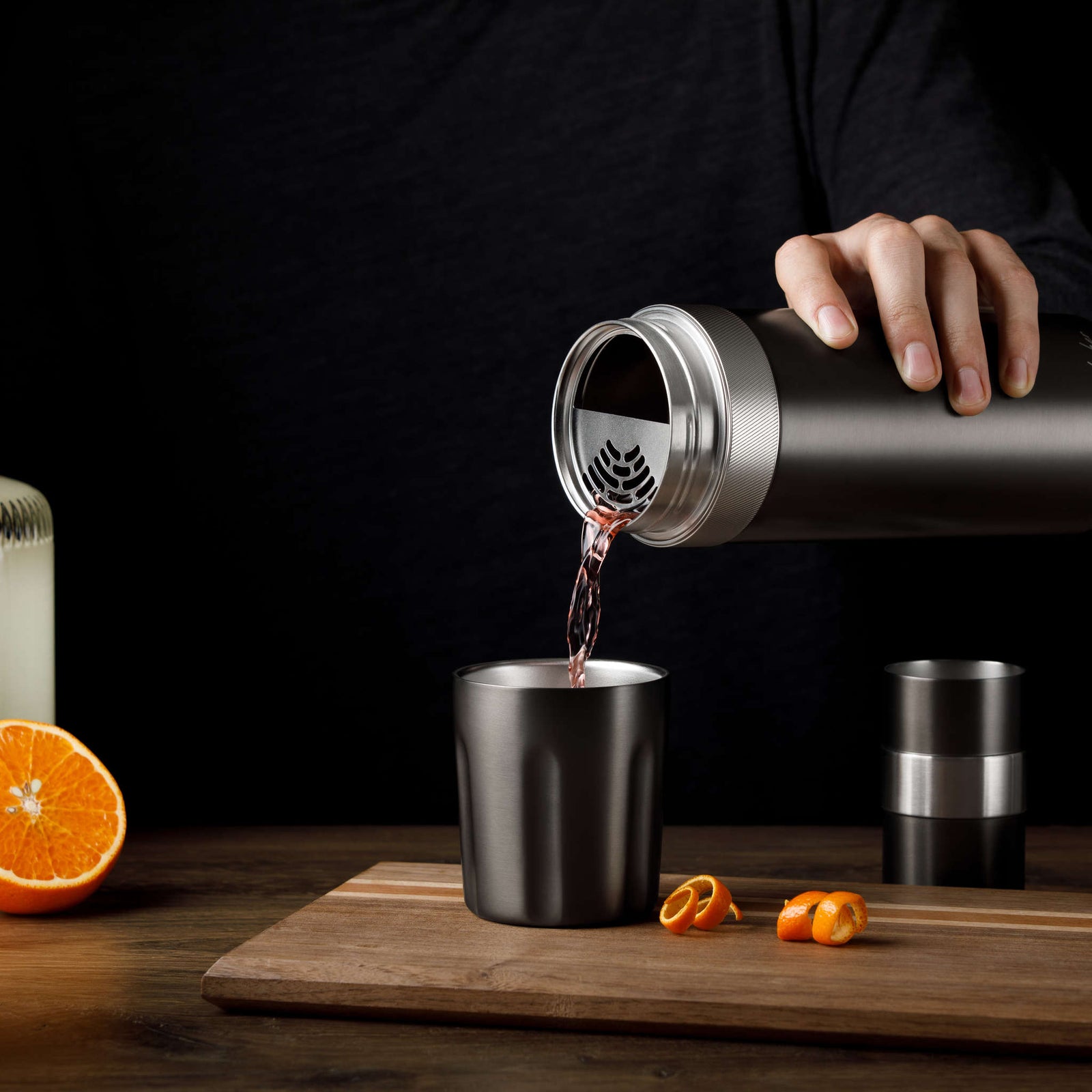 Highball Shaker High Camp Flasks 3128g Cocktail Shakers 1L / Gunmetal