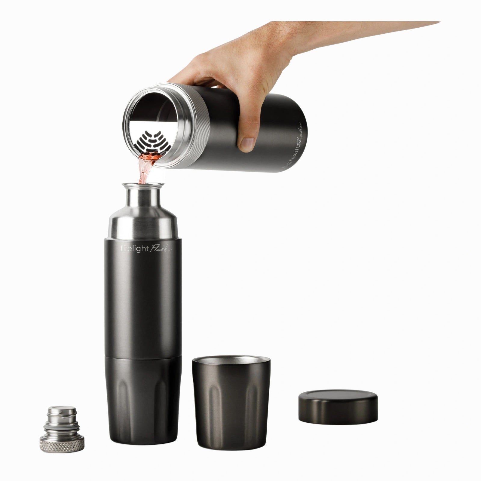 Highball Shaker High Camp Flasks 3128g Cocktail Shakers 1L / Gunmetal
