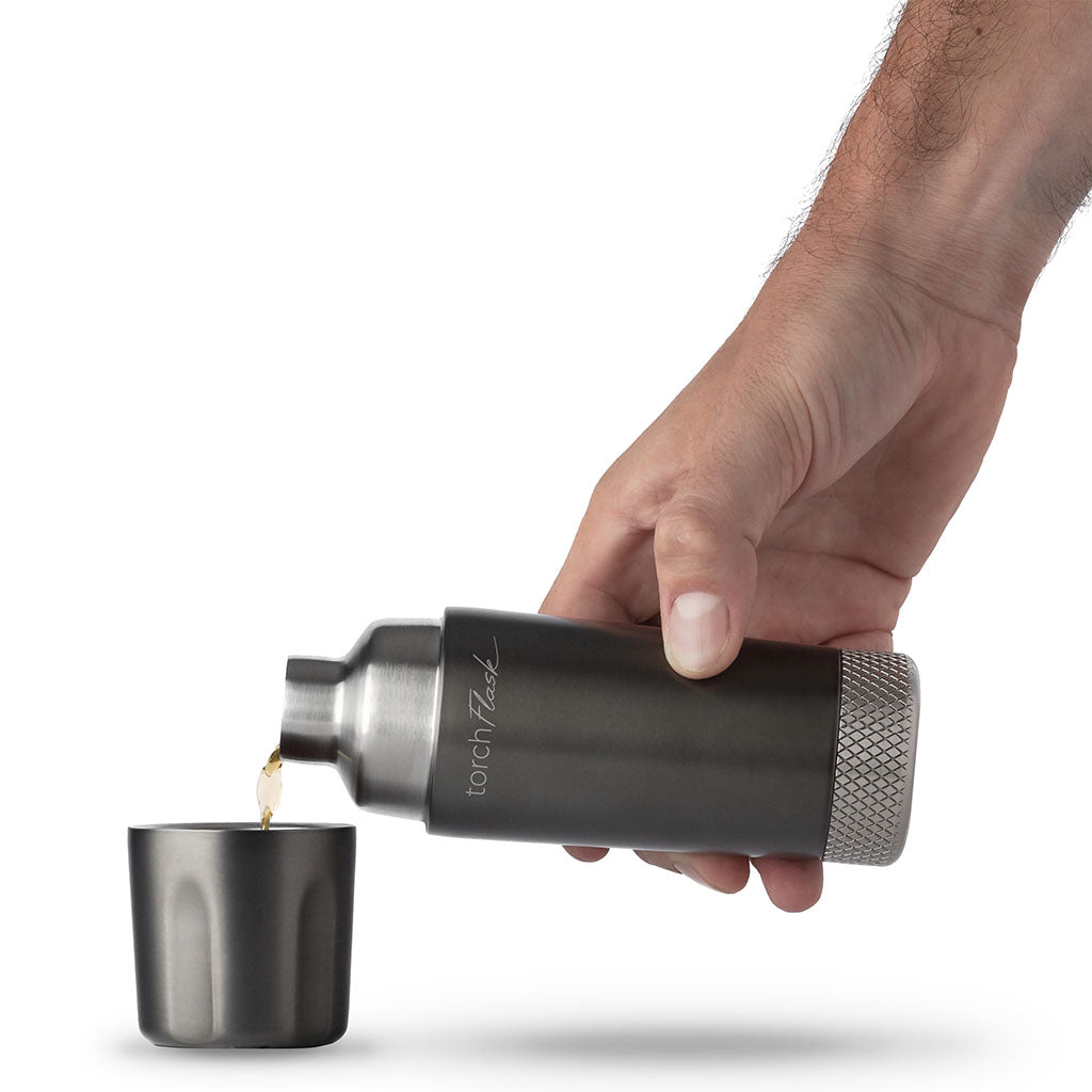 Torch Flask 6oz High Camp Flasks 1138X Camp Flasks 177 ml / Onyx