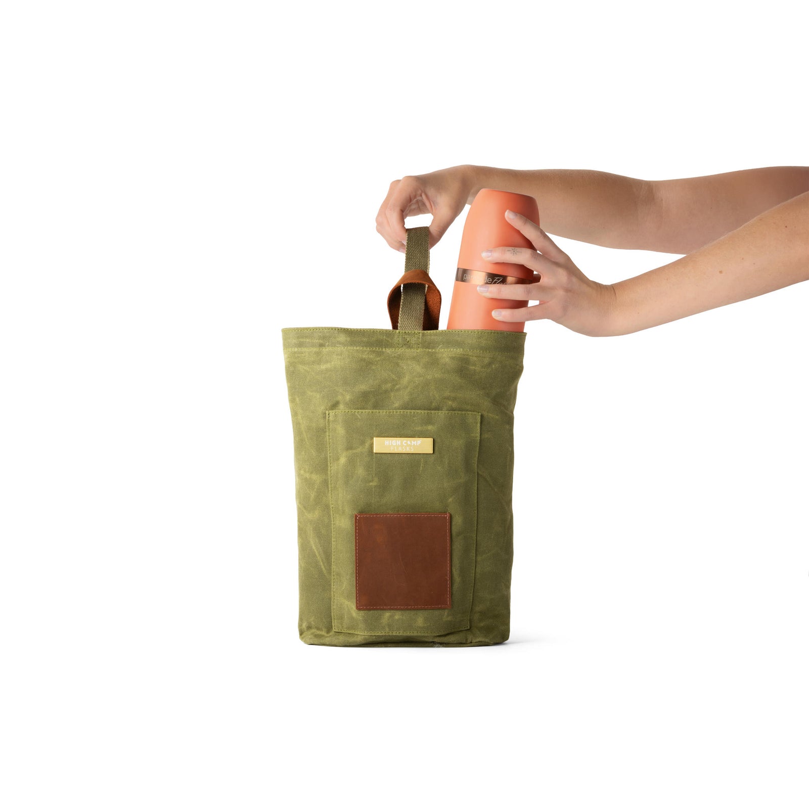 Twin Carry Tote High Camp Flasks DC-MG Camp Flasks Double / Moss Green