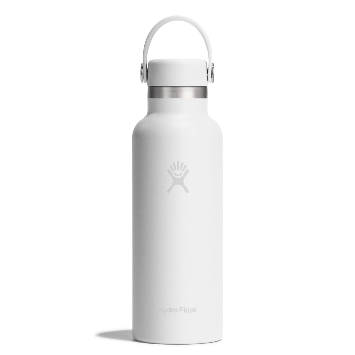 18 oz Standard Mouth w/ Flex Cap Hydro Flask S18CSX110 Water Bottles 18 oz / White