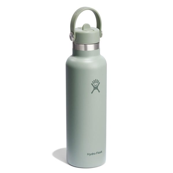 21 oz Standard Mouth w/ Flex Straw Cap Hydro Flask S21CFS374 Water Bottles 21 oz / Agave