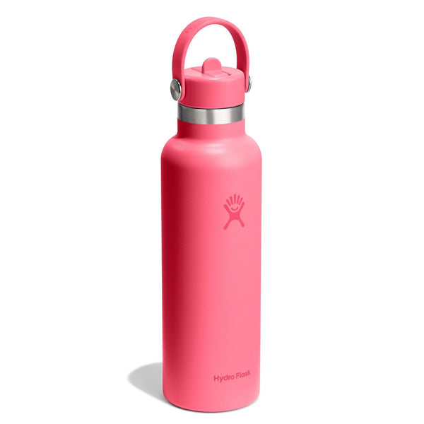 21 oz Standard Mouth w/ Flex Straw Cap Hydro Flask S21CFS668 Water Bottles 21 oz / Popstar Pink