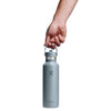 21 oz Standard Mouth w/ Flex Straw Cap Hydro Flask S21CFS043 Water Bottles 21 oz / Shale Gray