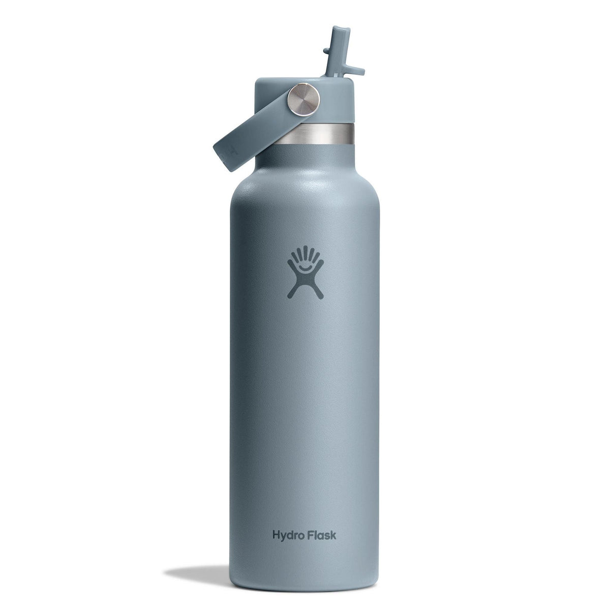 21 oz Standard Mouth w/ Flex Straw Cap Hydro Flask S21CFS043 Water Bottles 21 oz / Shale Gray