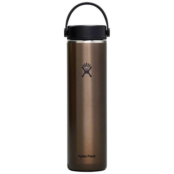 24 oz Lightweight Wide Mouth Hydro Flask LW24LWB080 Water Bottles 24 oz / Obsidian