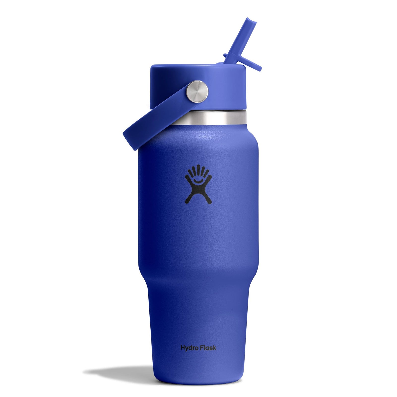 24 oz Wide Mouth w/ Flex Straw Cap Hydro Flask WT24CFS382 Water Bottles 24 oz / Capri Blue