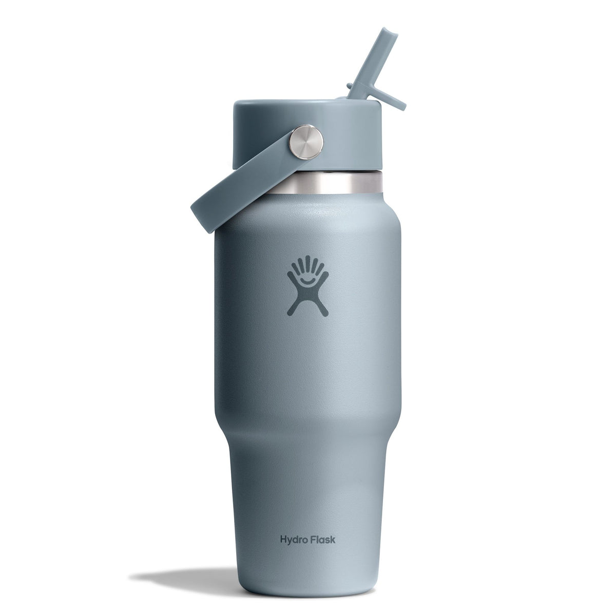 24 oz Wide Mouth w/ Flex Straw Cap Hydro Flask WT24CFS043 Water Bottles 24 oz / Shale Gray