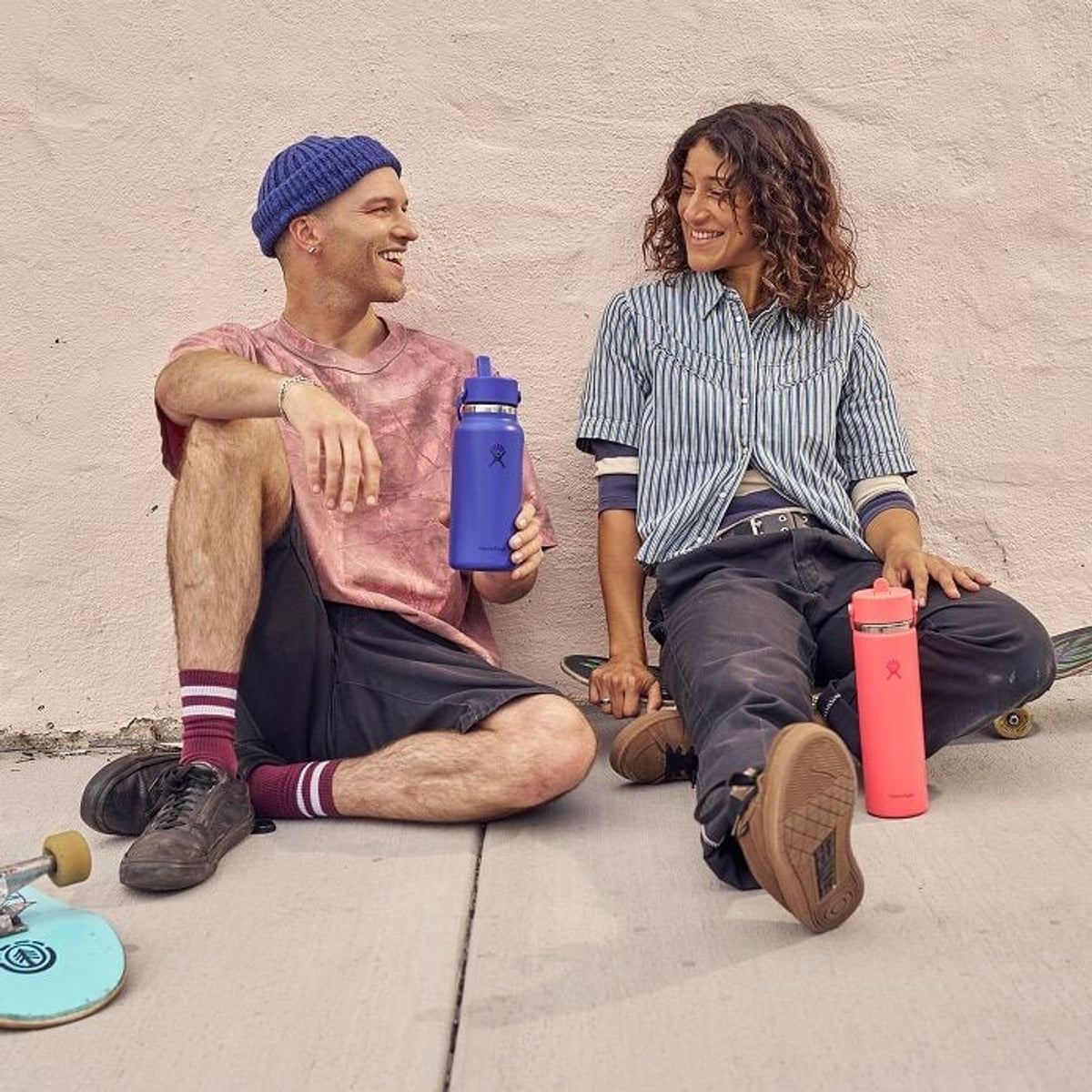 32 oz Wide Mouth w/ Flex Straw Cap Hydro Flask W32CFS035 Water Bottles 32 oz / Birch