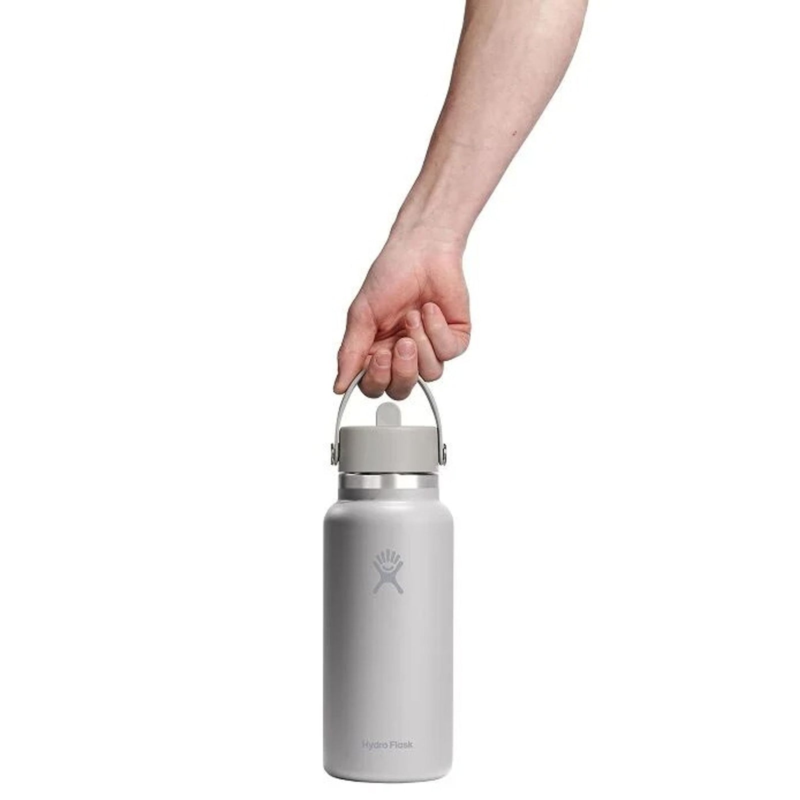 32 oz Wide Mouth w/ Flex Straw Cap Hydro Flask W32CFS035 Water Bottles 32 oz / Birch