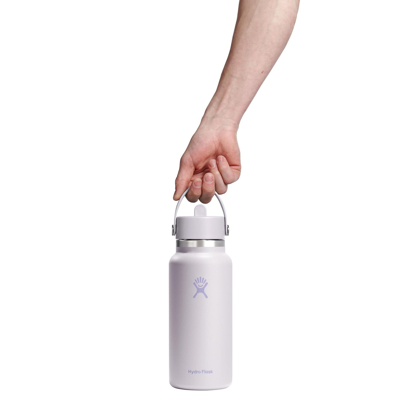 32 oz Wide Mouth w/ Flex Straw Cap Hydro Flask W32CFS145 Water Bottles 32 oz / Cloud Pink