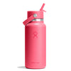 32 oz Wide Mouth w/ Flex Straw Cap Hydro Flask W32CFS668 Water Bottles 32 oz / Popstar Pink
