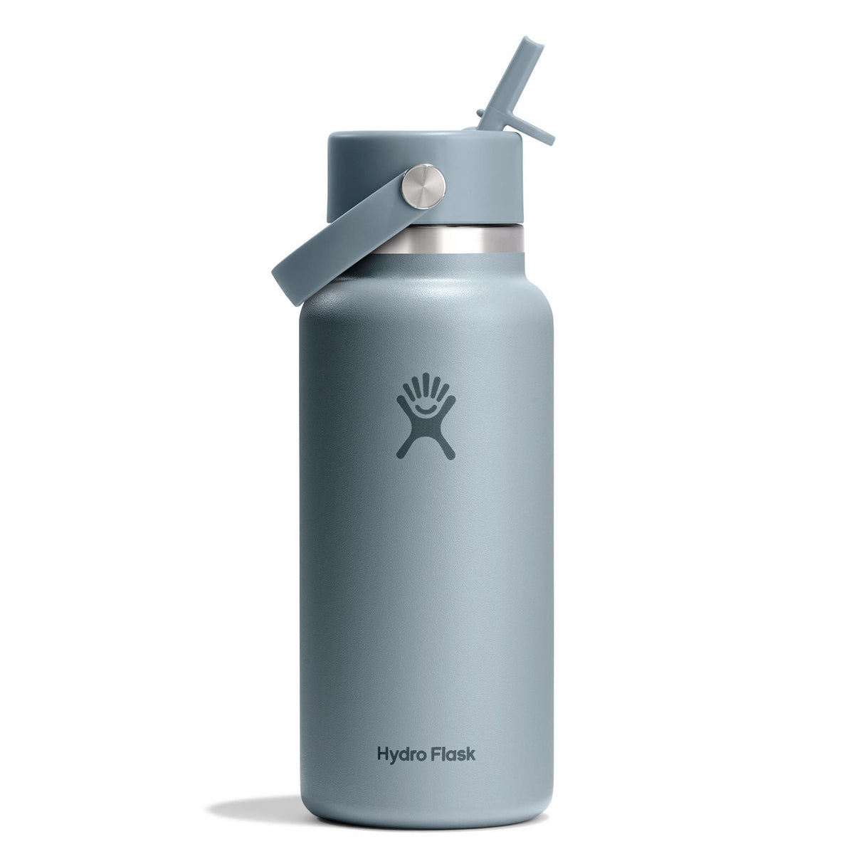 32 oz Wide Mouth w/ Flex Straw Cap Hydro Flask W32CFS043 Water Bottles 32 oz / Shale Gray
