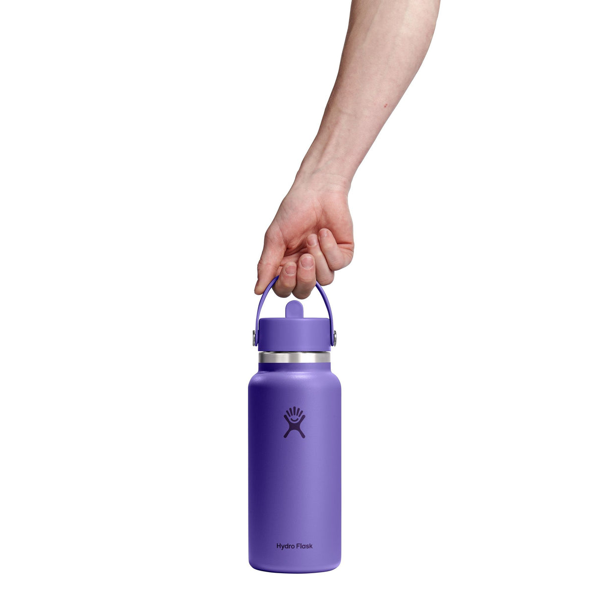 32 oz Wide Mouth w/ Flex Straw Cap Hydro Flask W32CFS527 Water Bottles 32 oz / Utopia Purple