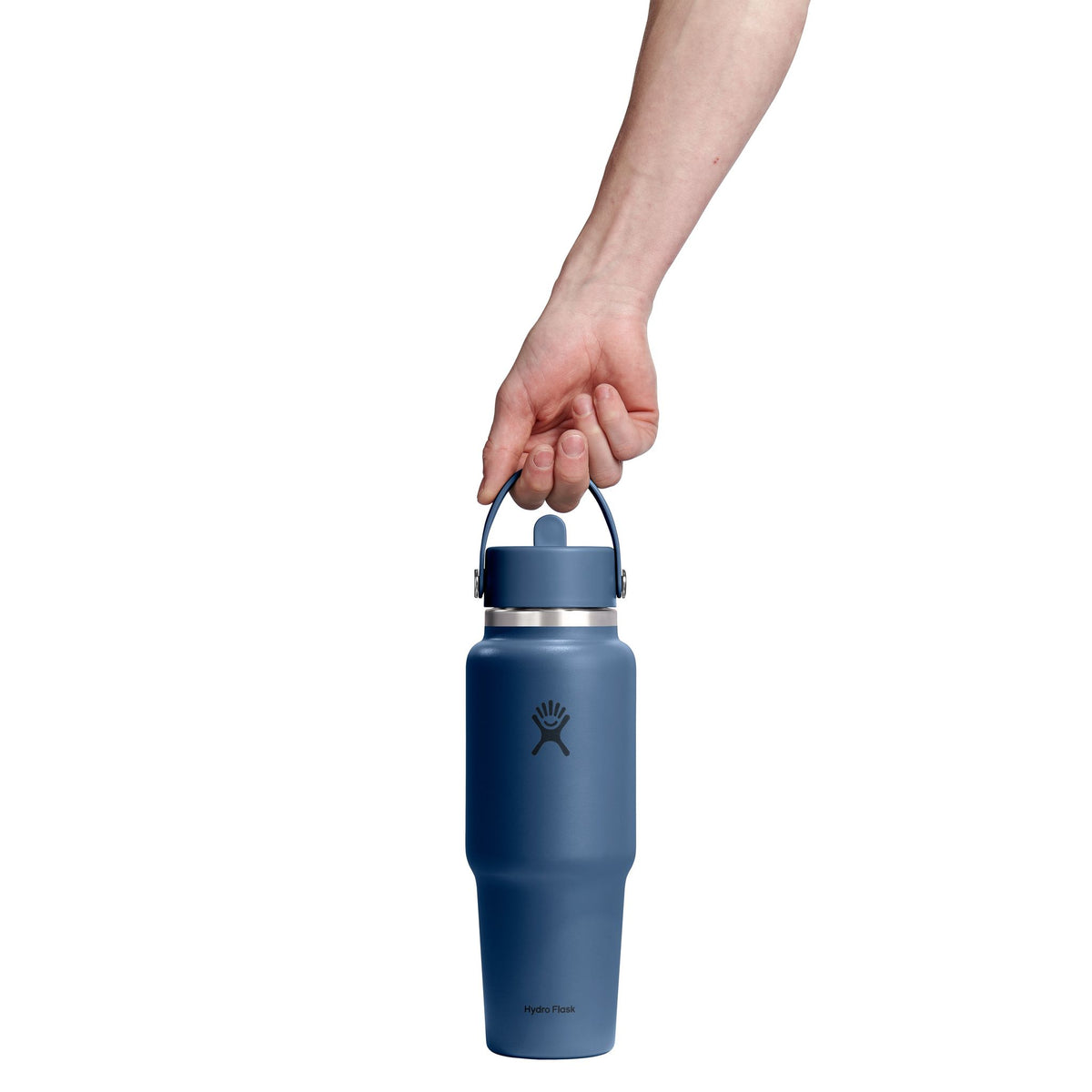 32 oz Wide Travel Bottle w/ Flex Straw Hydro Flask WT32CFS384 Water Bottles 32 oz / Harbor Blue