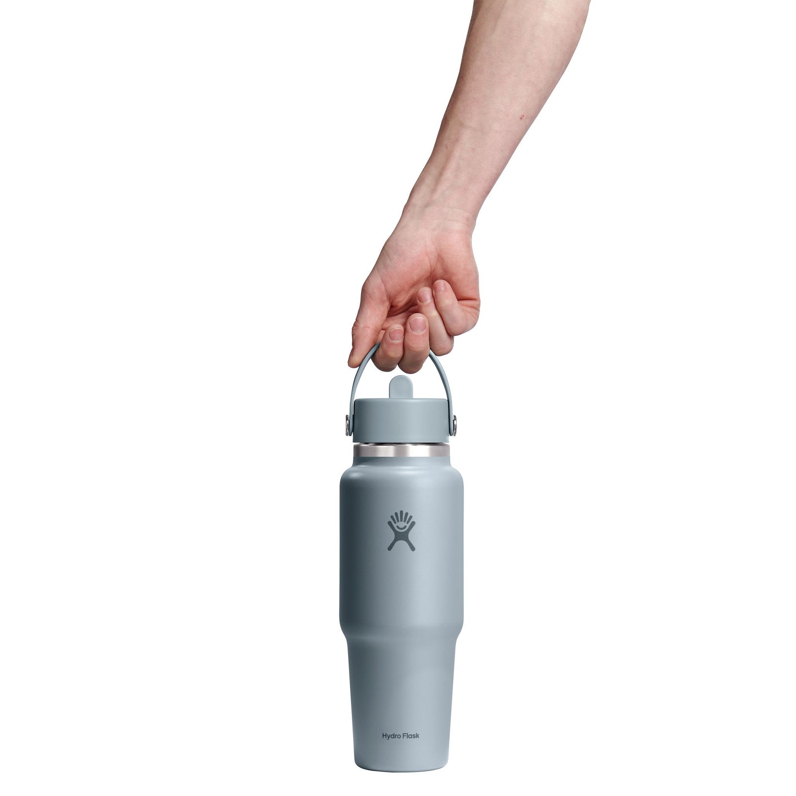 32 oz Wide Travel Bottle w/ Flex Straw Hydro Flask WT32CFS043 Water Bottles 32 oz / Shale Gray