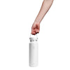 40 oz Wide Mouth Hydro Flask W40CTS110 Water Bottles 40 oz / White