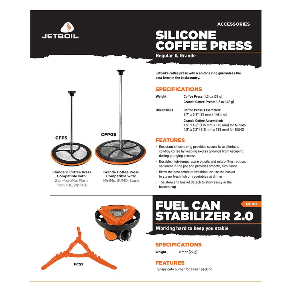 Fuel Can Stabiliser 2.0 Jetboil FCS2 Camping Stove Accessories One Size / Orange