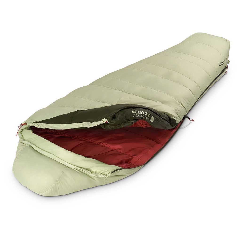 Cosmic 20° 550F Down Sleeping Bag | Women's Kelty 35413824RR Sleeping Bags Regular / Laurel Green/Tandoori Spice