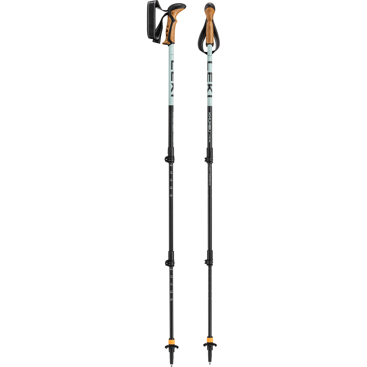 Khumbu Lite AS Leki 65621561S Walking Poles 100 - 135 cm / Dark Sea Green/Black