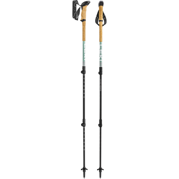Makalu Lite (Pair) | Compact Leki 65621082C Walking Poles 90 - 125cm / Grey Green/Silver White