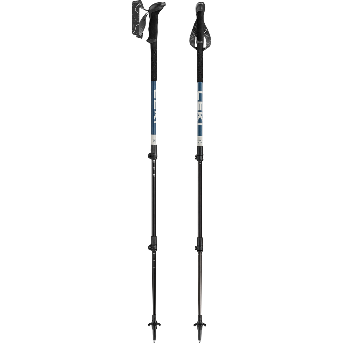 Makalu (Pair) Leki 65628491 Walking Poles 110-145cm / Stone Blue/Dark Warm Grey