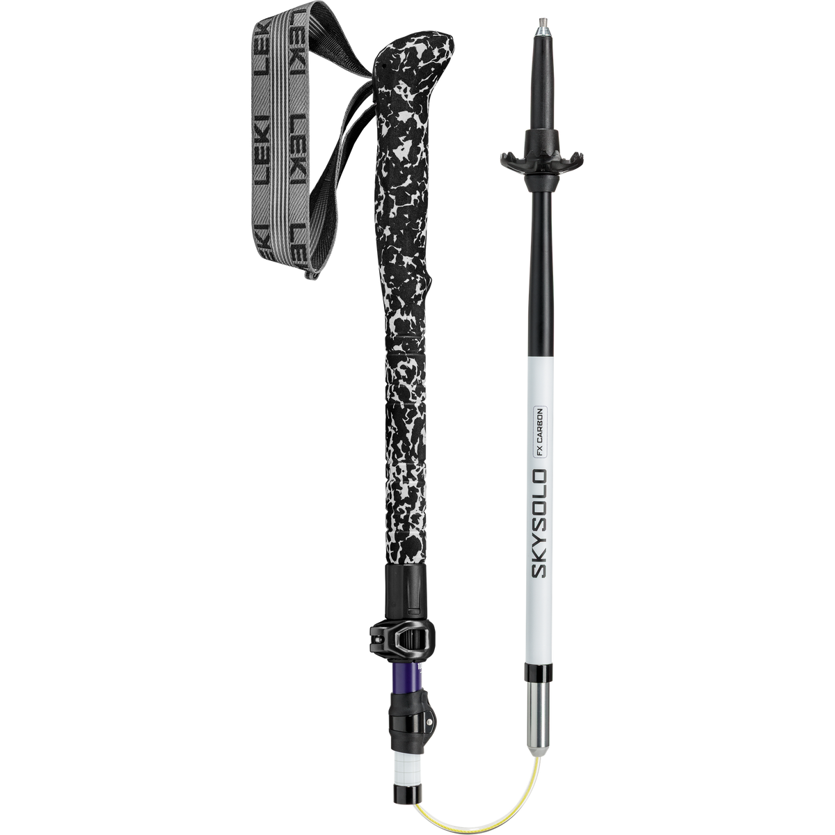 Skysolo FX Carbon Compact Leki 65627102C Walking Poles 100 - 120 cm / White Blue/Purple Black