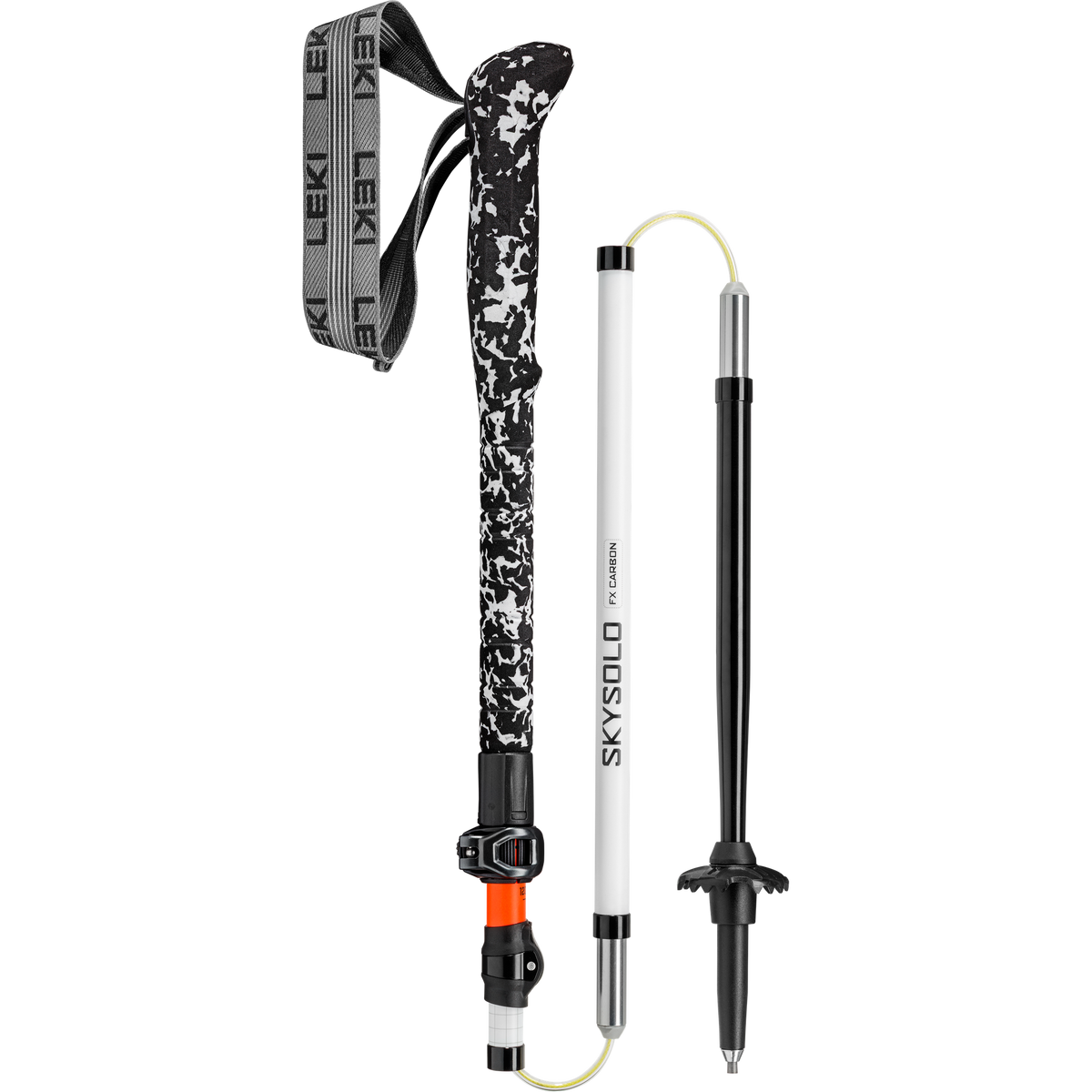 Skysolo FX Carbon Leki 65627101S Walking Poles 120 - 140 cm / Neon Orange/White Black