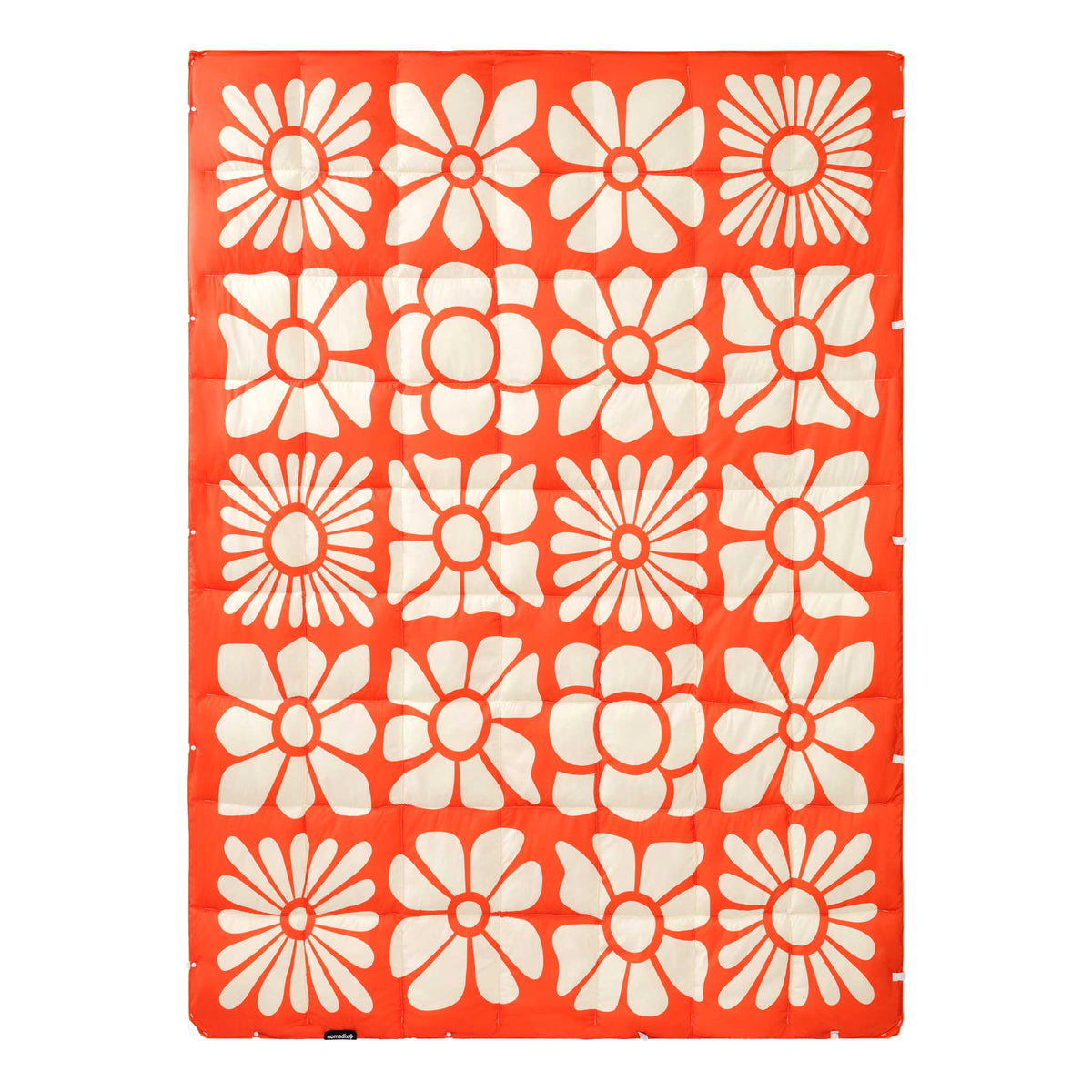 Graphene Puffer Blanket Nomadix GPB-BIFL-EXO Blankets One Size / Big Flowers Expedition Orange