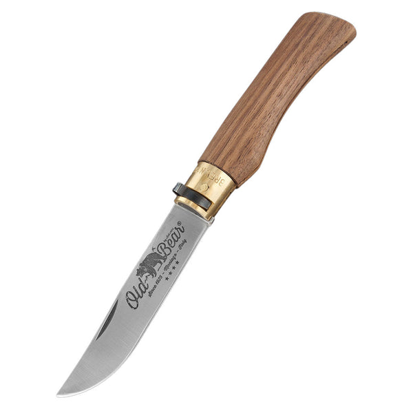 Classic Walnut Folding Knife | Stainless Steel Old Bear Pocket Knives