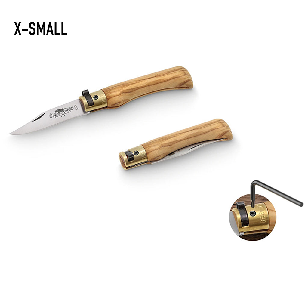 Italian Olive Folding Knife | Stainless Steel Old Bear Pocket Knives