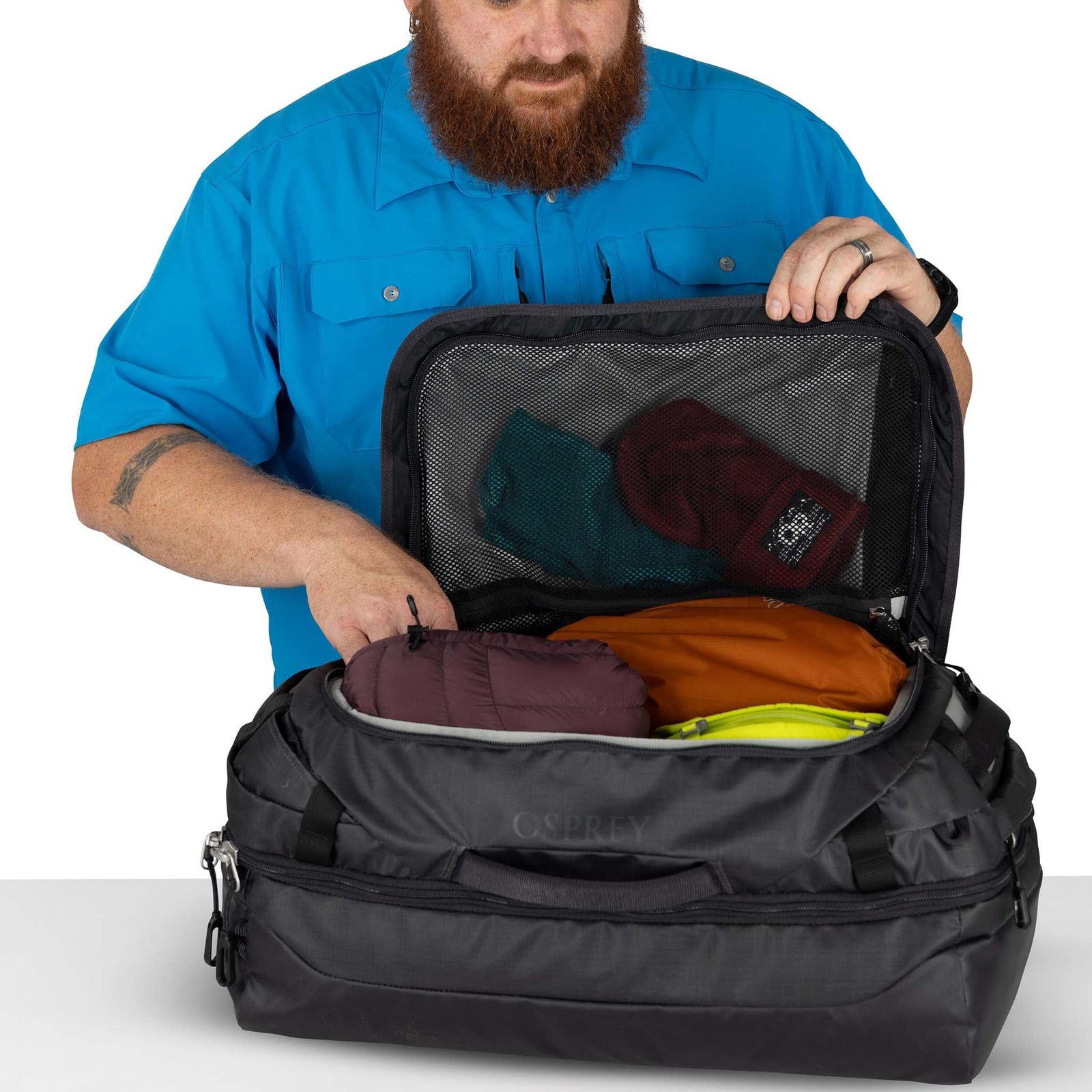 Transporter Squffel 70 Osprey 10007246 Duffle Bags One Size / Pine Leaf Green